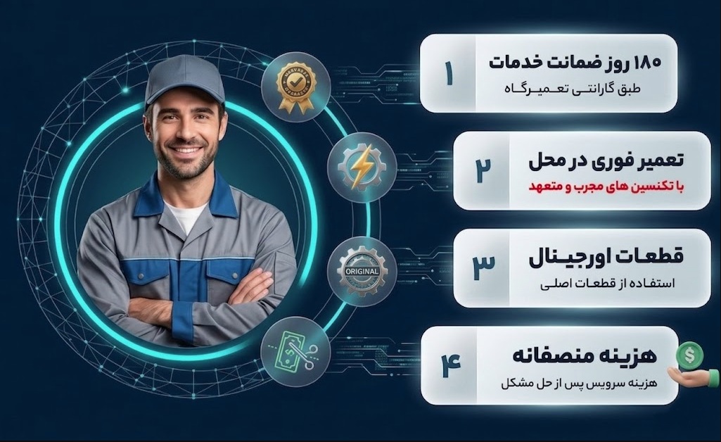 مزایای نمایندگی تعمیرات سامسونگ خدمات